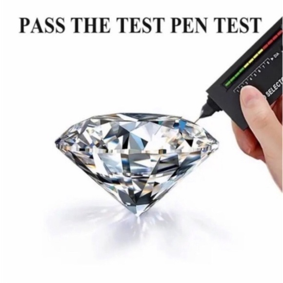 Certified .3ct Moissanite 4mm Single Screw Lock Stud 18K GP Earring NEW - Picture 4 of 11